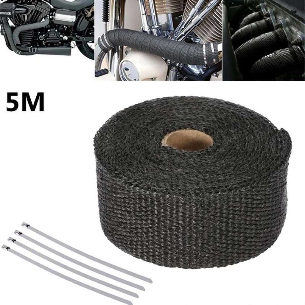5M Car Motorcycle Turbo Manifold heat Exhaust Pipe Header Heat Wrap