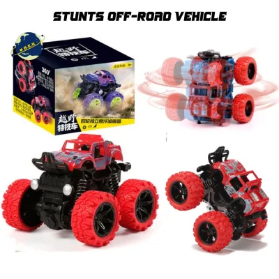 BEK Kids Toys Inertia Four-Wheel Drive off-Road Vehicle Boy Trick Car Toy Stunts off-Road Vehicle