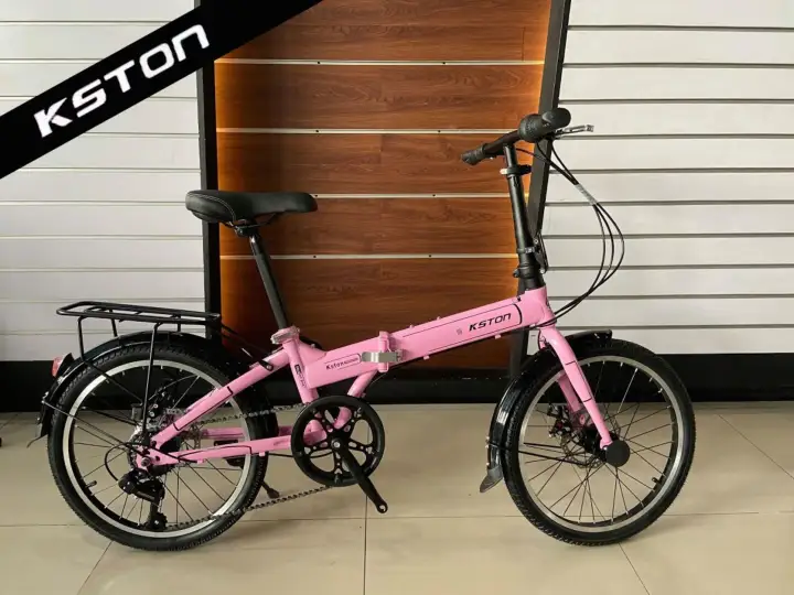 pink foldable bike