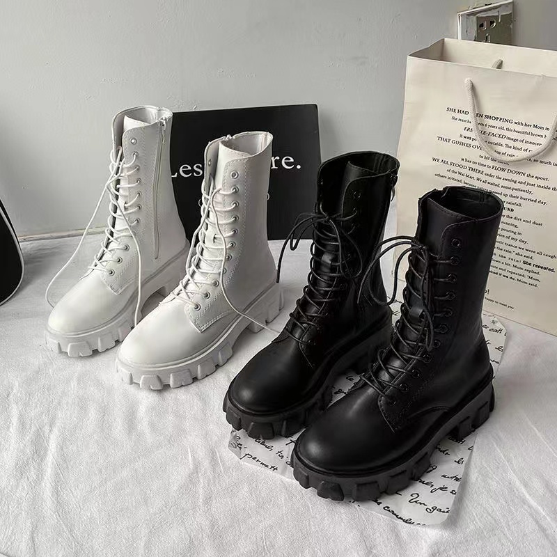 COD】New Arrival Korean Fashion Martin Boots Thick Bottom Casual