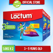 Lactum 3+ Plain Powdered Milk Drink 3.2kg Twin Pack