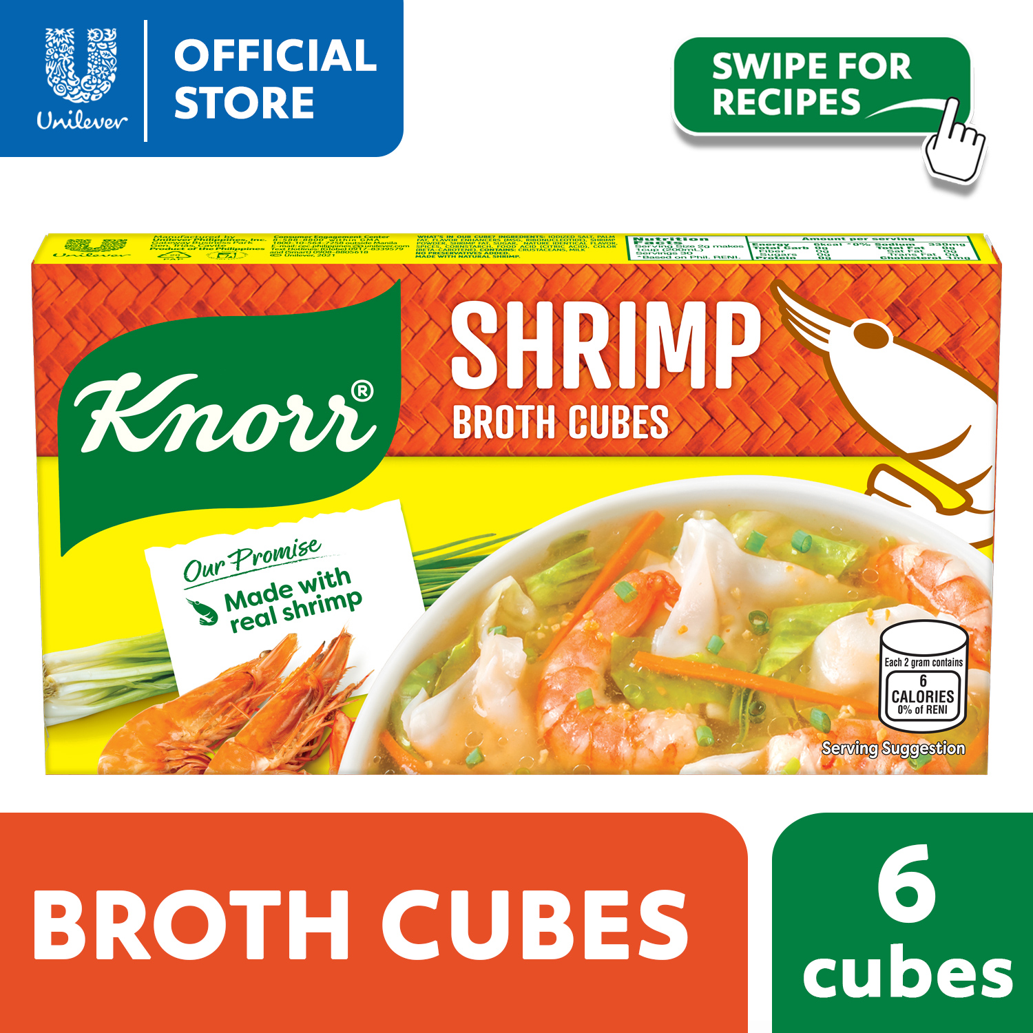 Knorr Bouillon Shrimp Cubes Pantry 60g Lazada PH