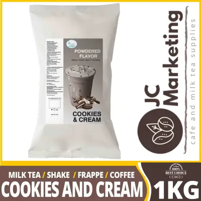 Top Creamery™ Cookies & Cream Powdered Flavor Drink 1kilo Can use for Milk Tea Shake Frappe Slush Ice Candy and Many More About Top Creamery Powder Syrup
