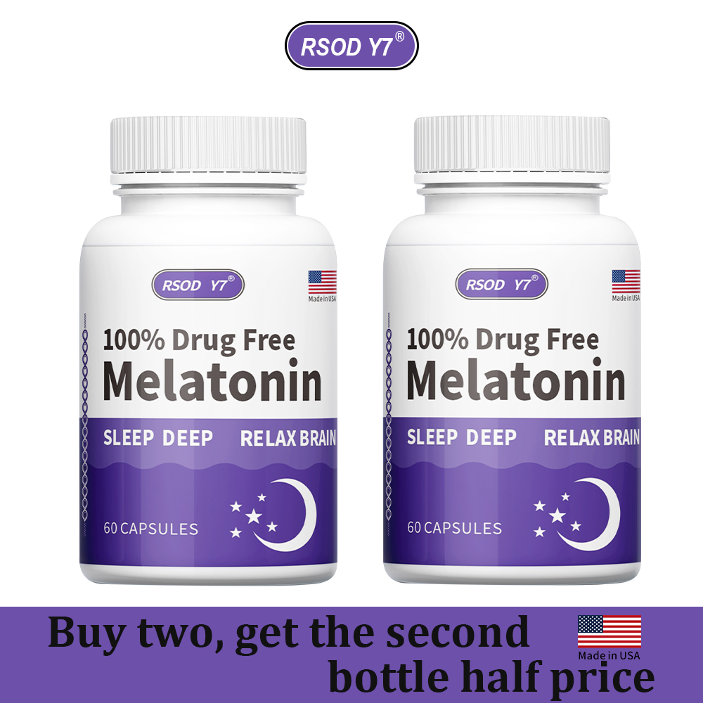 RSOD Y7 Melatonin 5mg Sleep Support Stress & Travel Jet Lag Relief