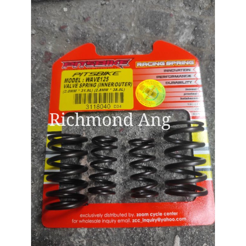 Pitsbike racing valve spring 4 pcs inner outer 6 turns wave 100 110 125