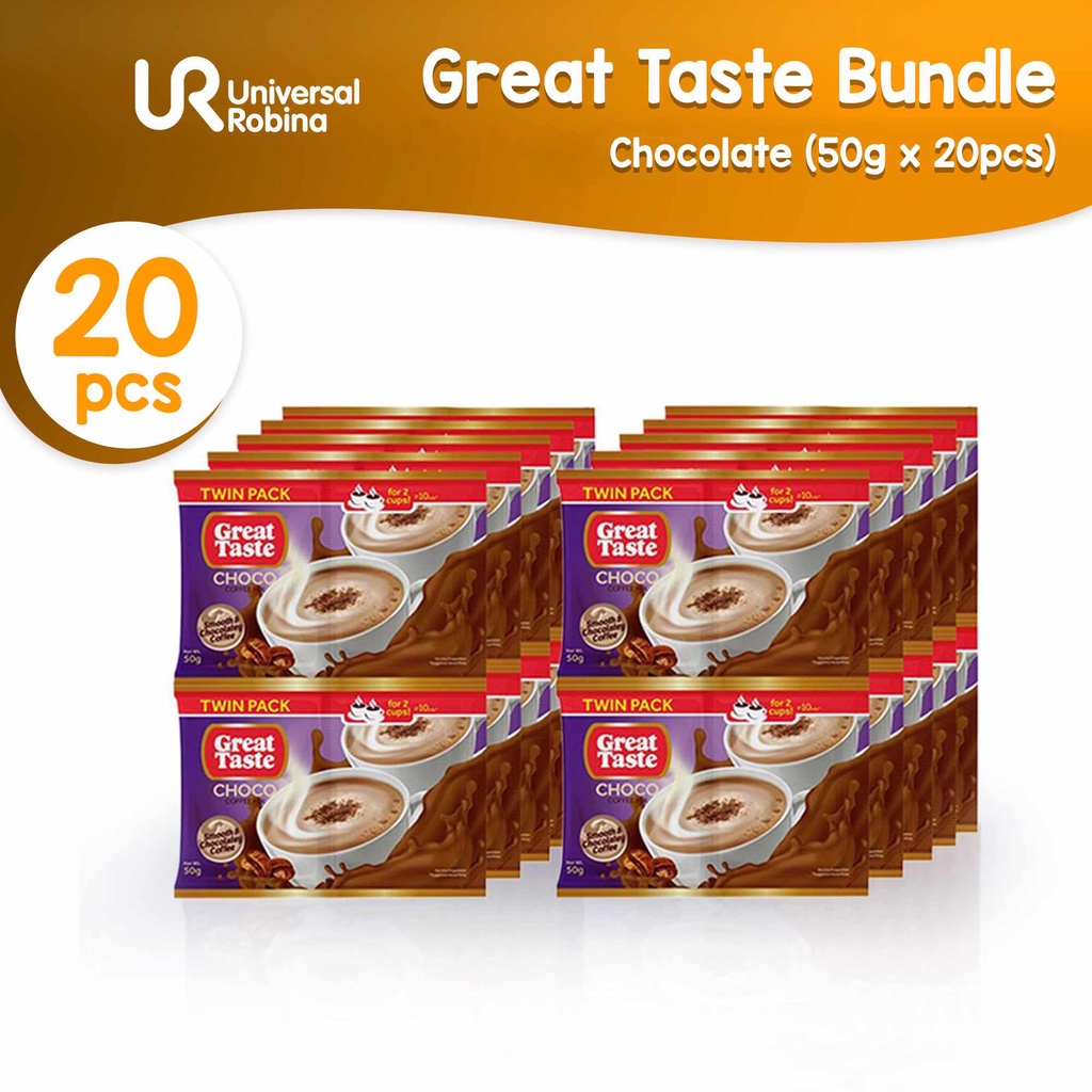 Great Taste Choco Twin Pack 10x50g 2 ties Lazada PH