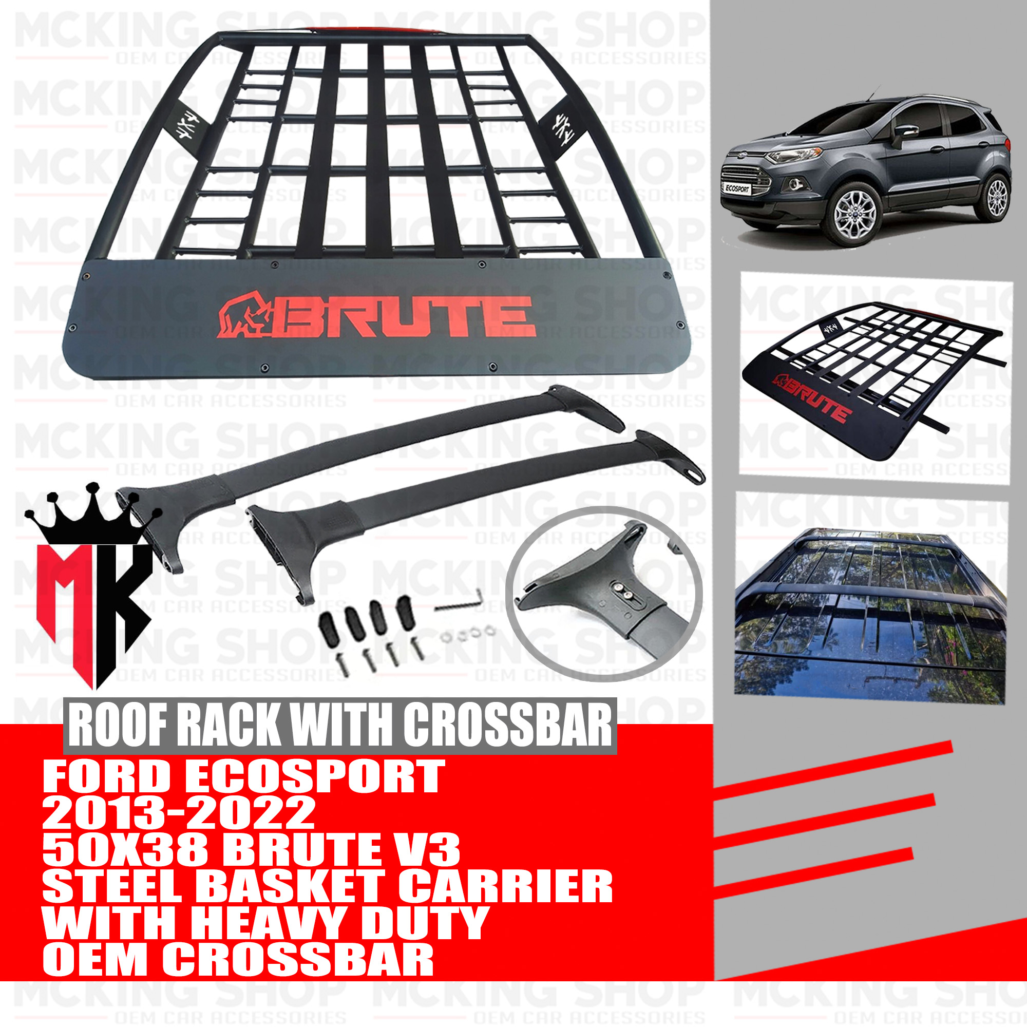 Ford Ecosport 20132022 BRUTE 50x38 Roof Rack / Roofrack Top Load
