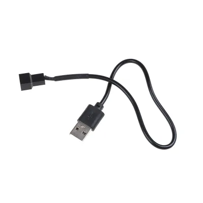 Zhang USB 2.0 A Male To 3-Pin/4-Pin Connector Adapter Cable For 5V Computer PC Fan