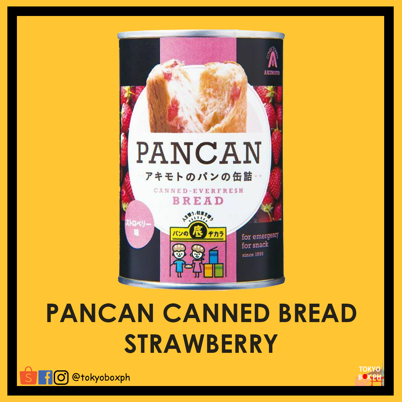 PANCAN Canned Bread (Strawberry) Lazada PH