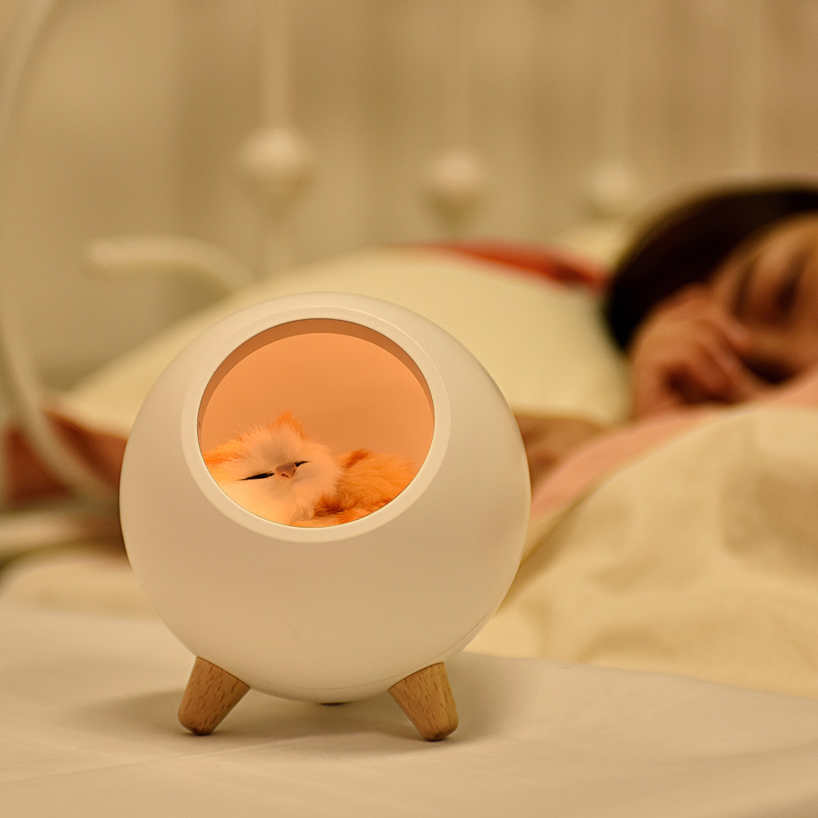 【Best rated&Good quality】Cat Pet House Ambience Lamp LED Night Light