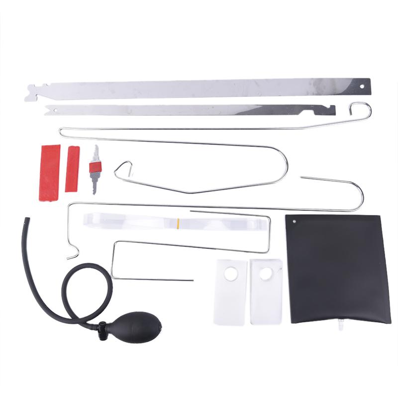 Car Door Key Lock Out Emergency Opening Unlock Tools Kit +Air Pump