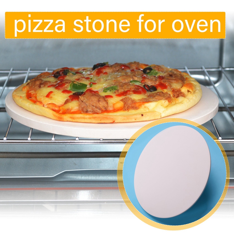 12Inch Ceramic Pizza Stone Pizza Baking Stone/ Pan, Perfect for Grill