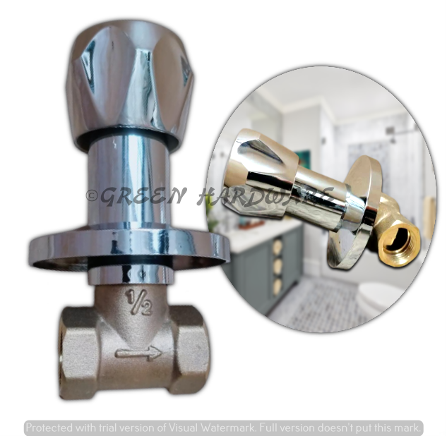 1PCS Single Shower Valve (Metal Handle) Shower Stall Valve, 1/2" IPS