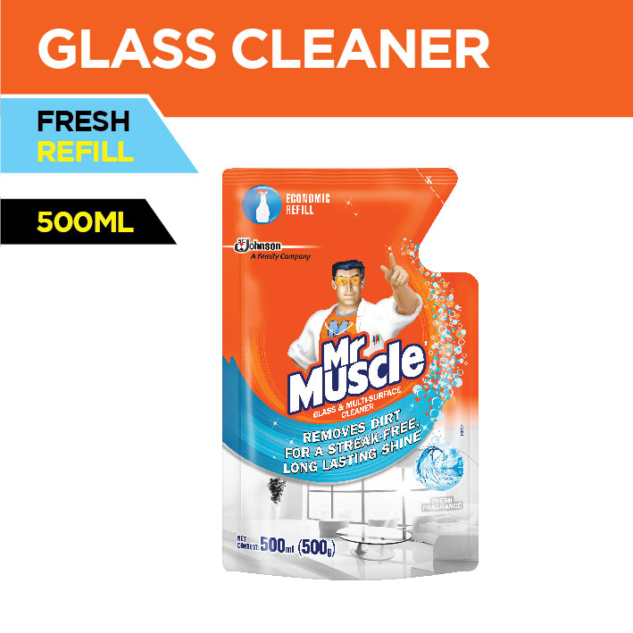 Mr. Muscle Glass and MultiSurface Cleaner 500ml Refill Fresh Fragrance Lazada PH
