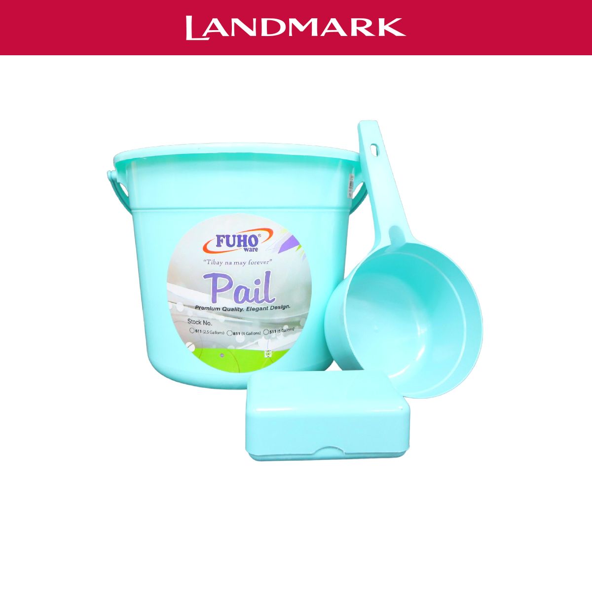 Landmark Pail, Water Dipper, and Soap Case Bath Set Lazada PH