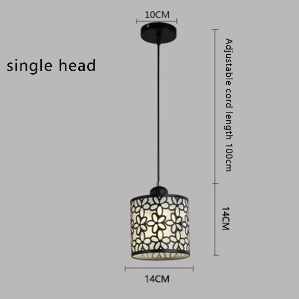 Nordic retro iron creative pendant light corridor chandelier light living room dining room