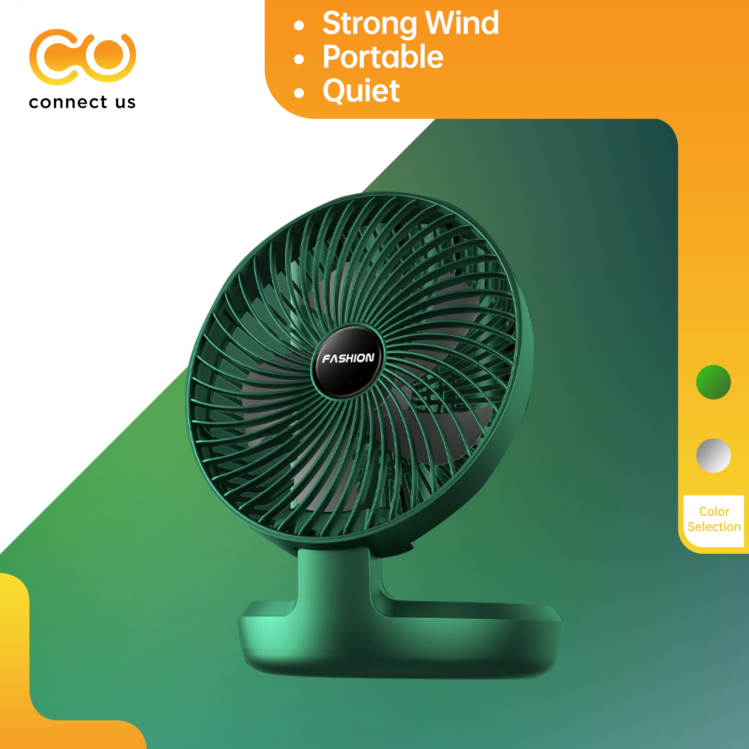 Desk Electric Fan Small folding fan with USB plug retractable 3speed