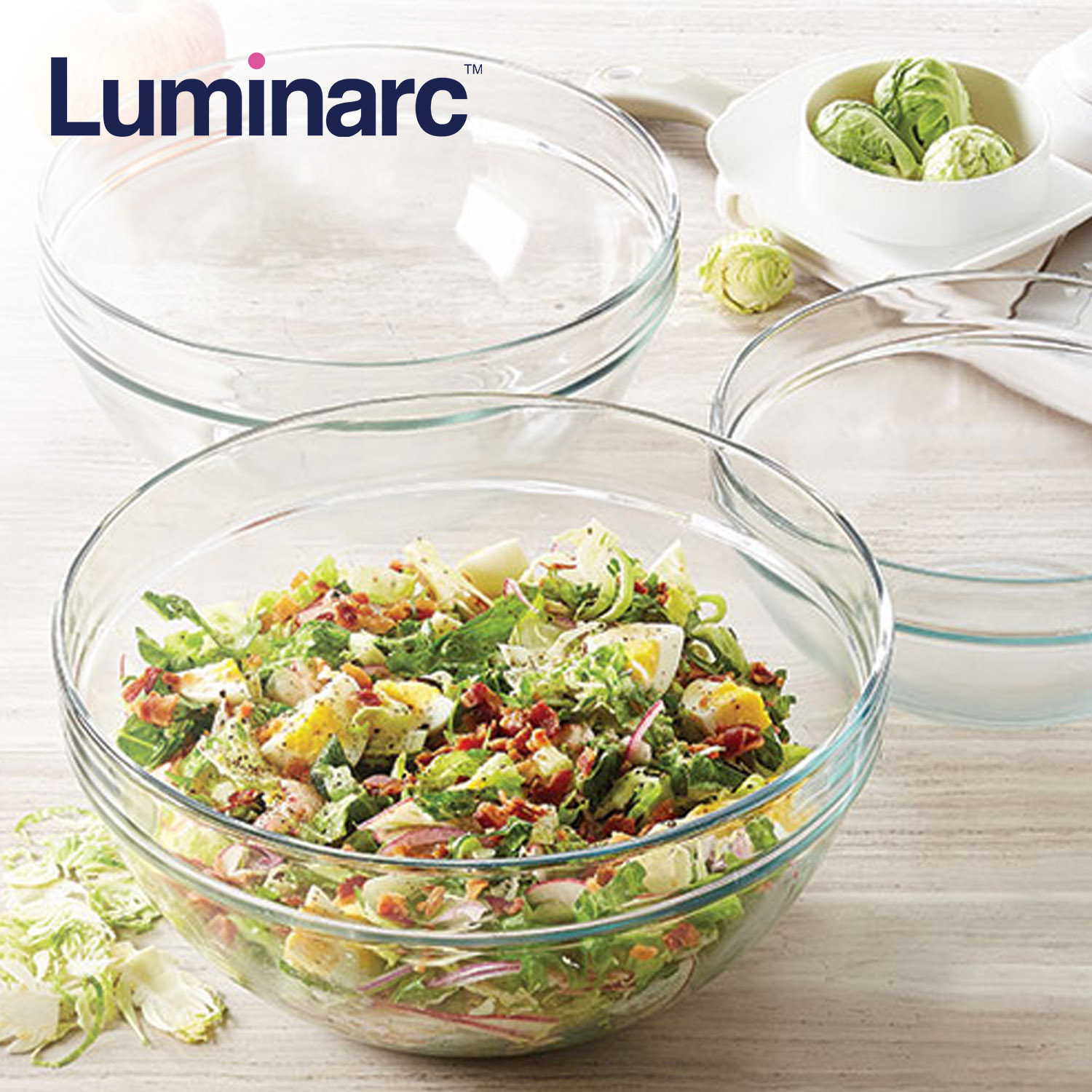 Luminarc Empilable Glass Serving Bowl