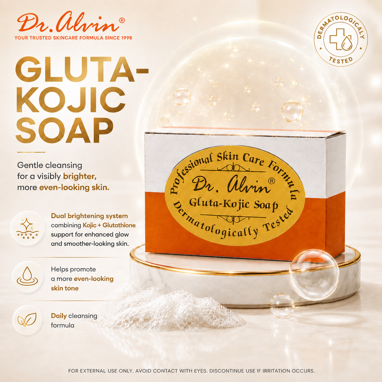 dr alvin glutathione soap From Professional Skin Care Formula 100 Orig at 250/piece | Trombay | Mumbai Dr. Alvin Gluta-Kojic Acid Soap