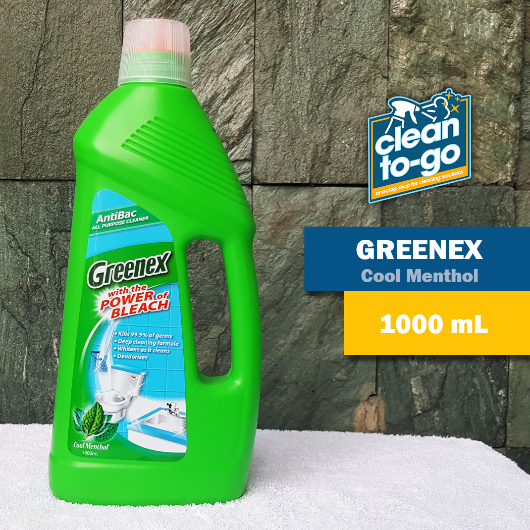 Greenex Antibac All Purpose Cleaner 1000ml Cool Menthol Lemon Power