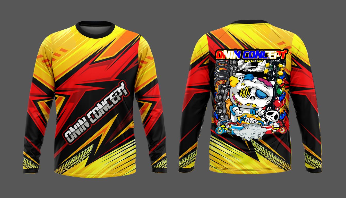 long sleeve design for riders