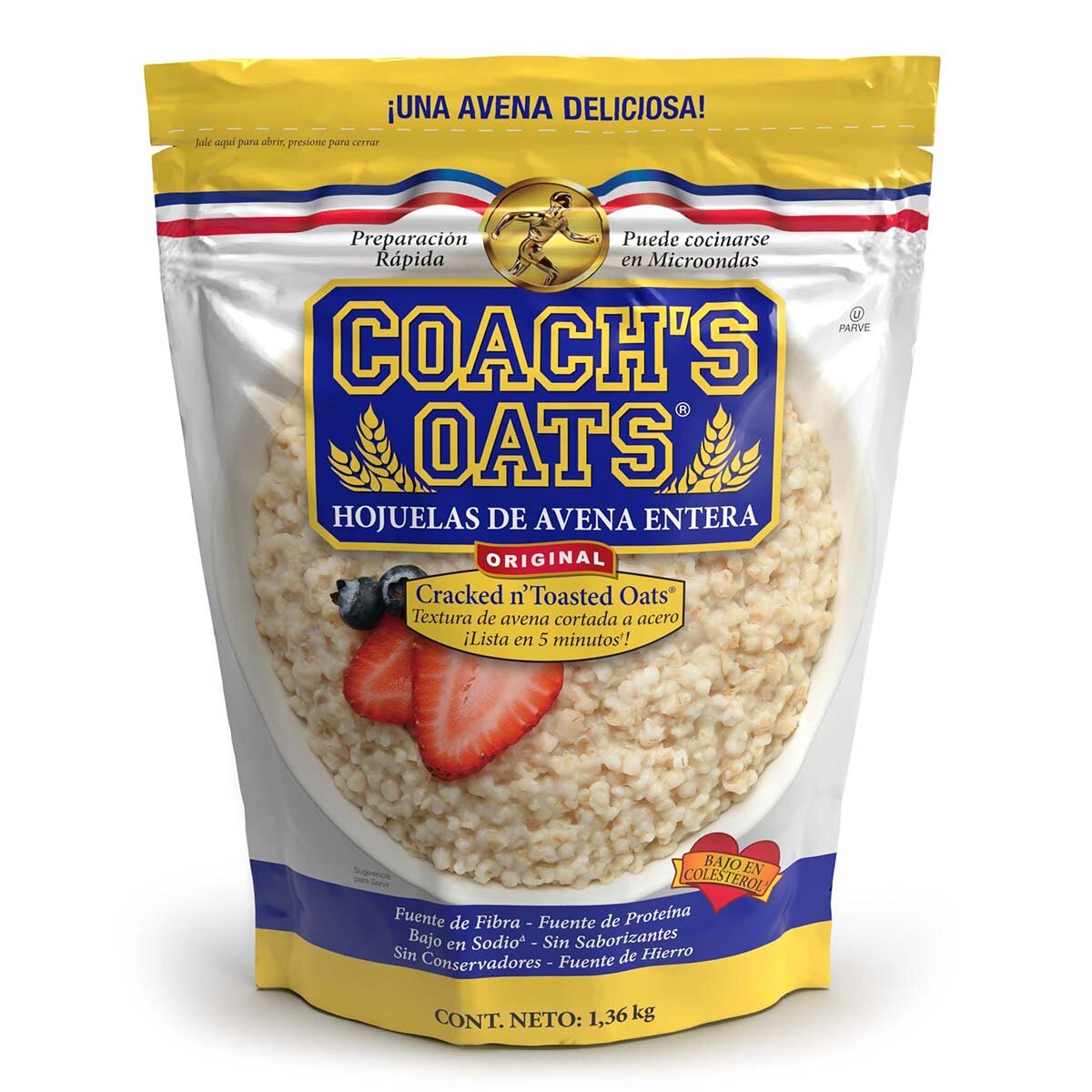 COACH'S OATS WHOLE GRAIN OATMEAL ORIGINAL, 4.5 lb (Packaging may vary