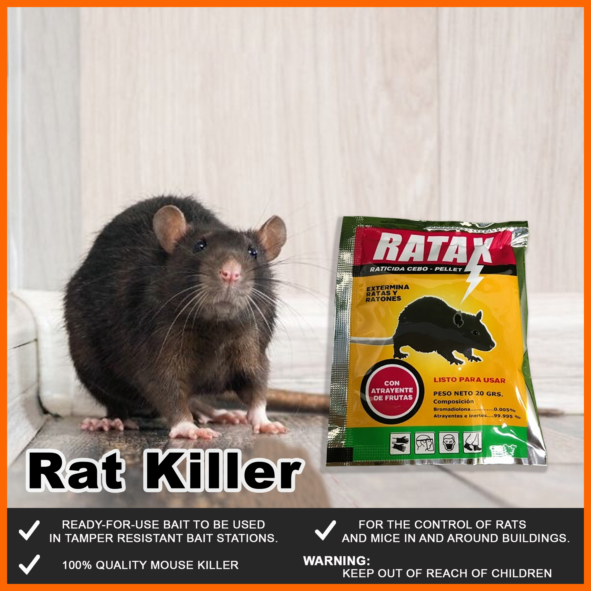 Homes Best - Rat Pest Poison Killer Bait Pest Control | Ratax Powder ...