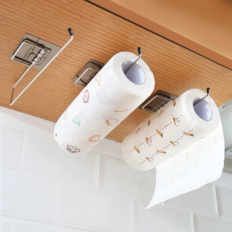 Kitchen Toilet Paper Holder Tissue Holder Hanging Bathroom Toilet Paper