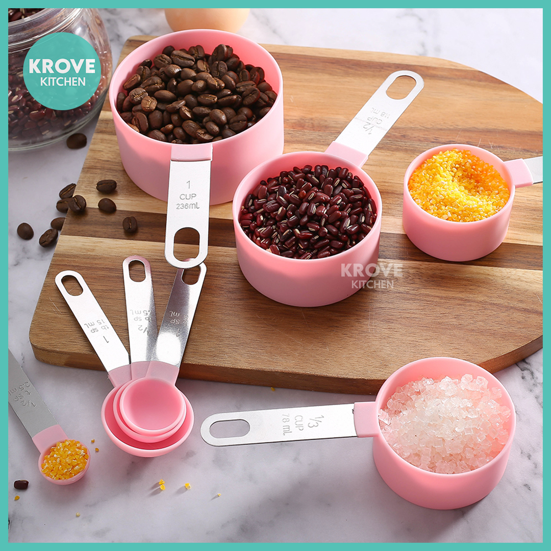 8PCS Measuring Cups Spoons Set For Baking Cake Pastry Cooking Utensils  Kitchen Tools Accessories Gadget Sets Ustenes of Cuisine