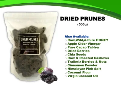 Dried Prunes 500g (Pitted Organic)