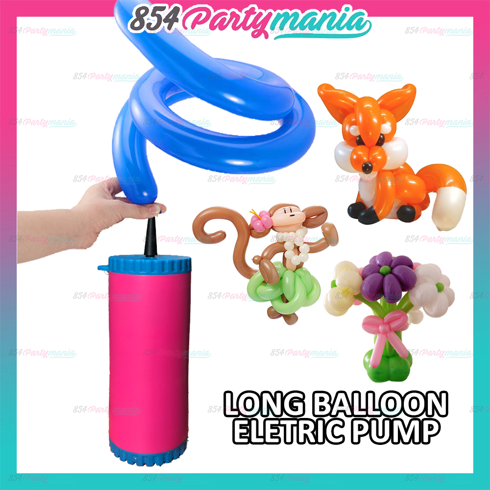 Long Balloon Electric Pump Electric Twisting Balloon Pump Animal Balloon  Air Blower Inflator Sold By 854partymania Birthday Party Needs Decoration |  Lazada PH