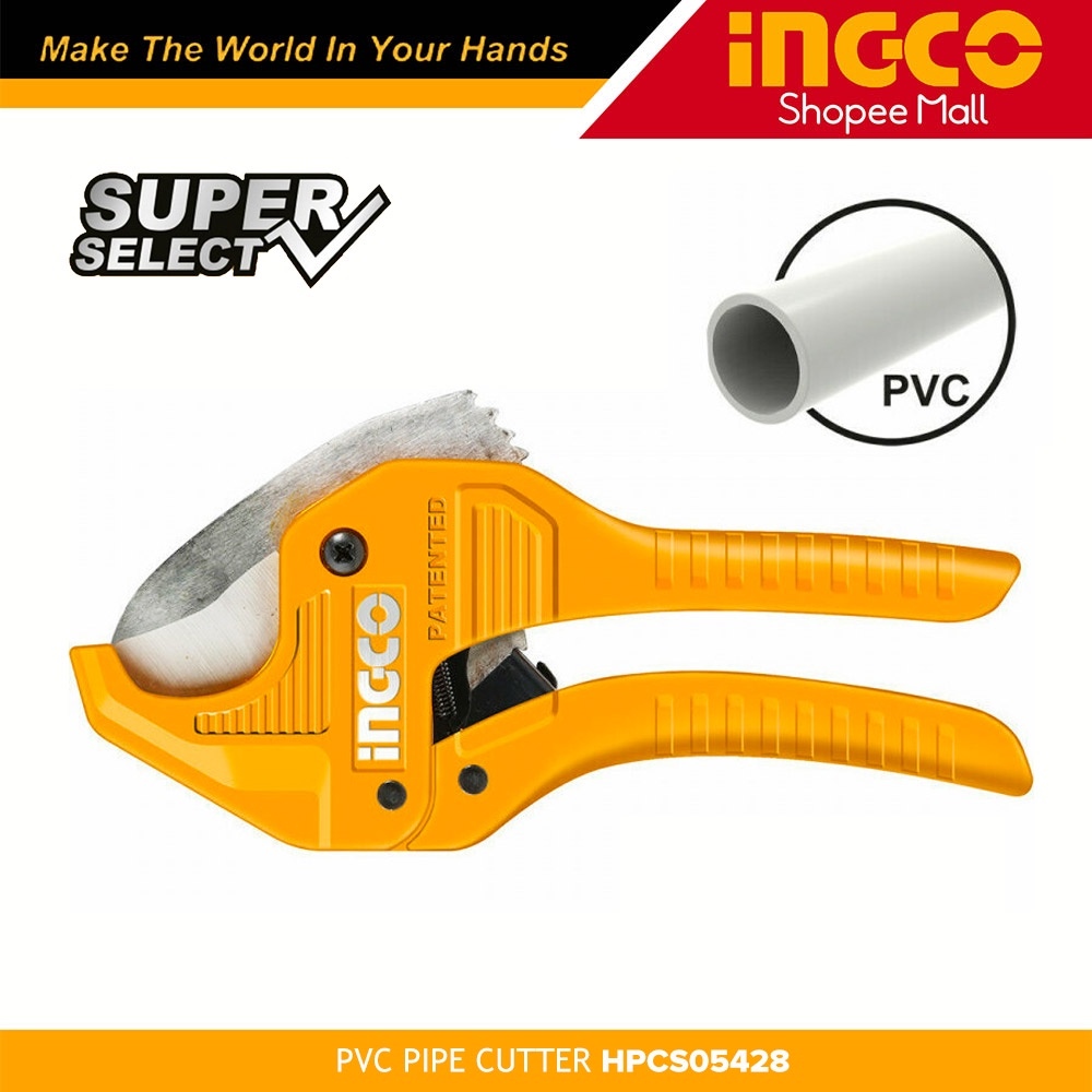 Ingco HPCS05428 PPR PVC Pipe Cutter 342mm with Automatic Opening Mode