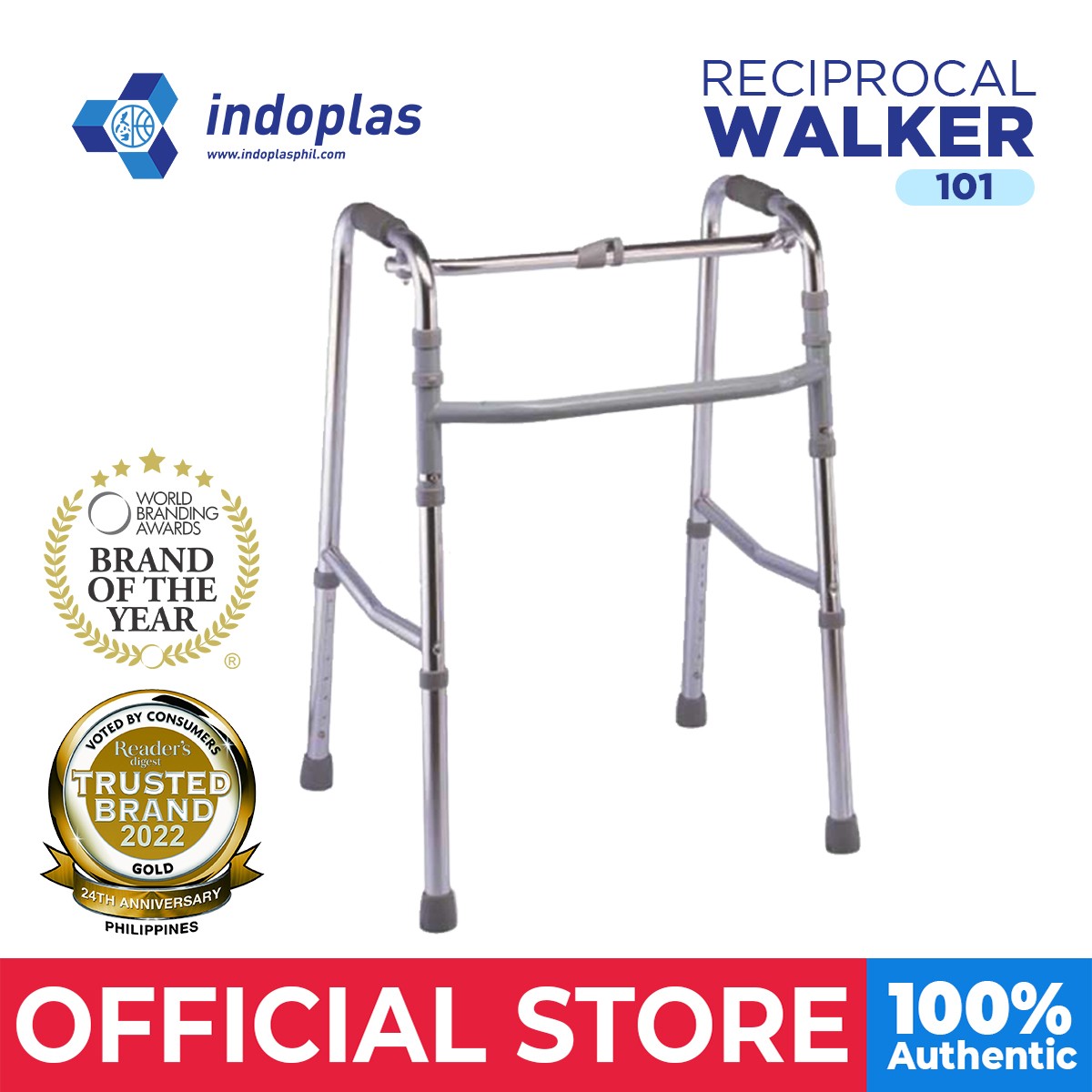 Indoplas Reciprocal Walker 101 (No Wheels) Lazada PH
