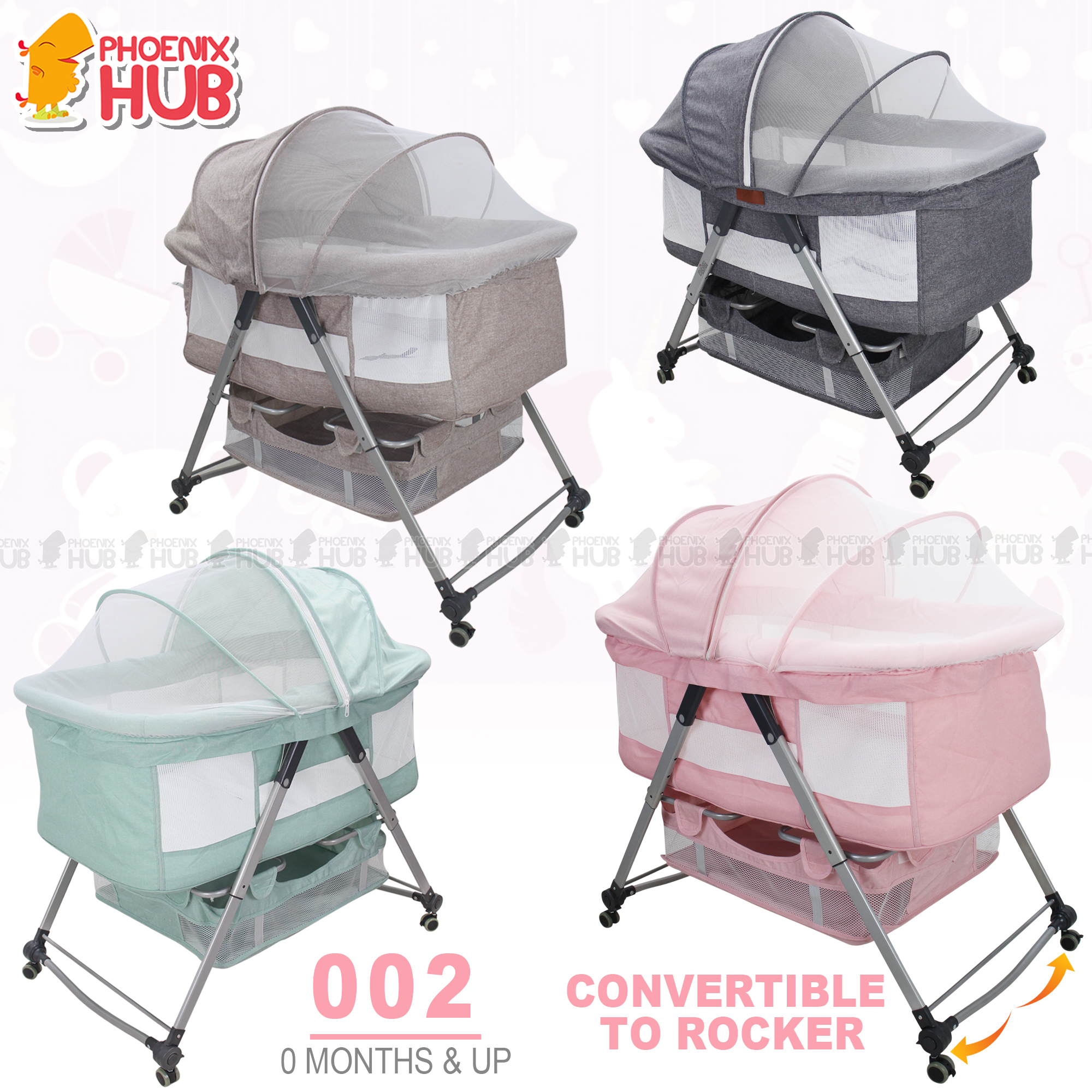 Portable Baby Travel Cot Dome Port-a-cot Bed Crib Sleeper fold Infant 