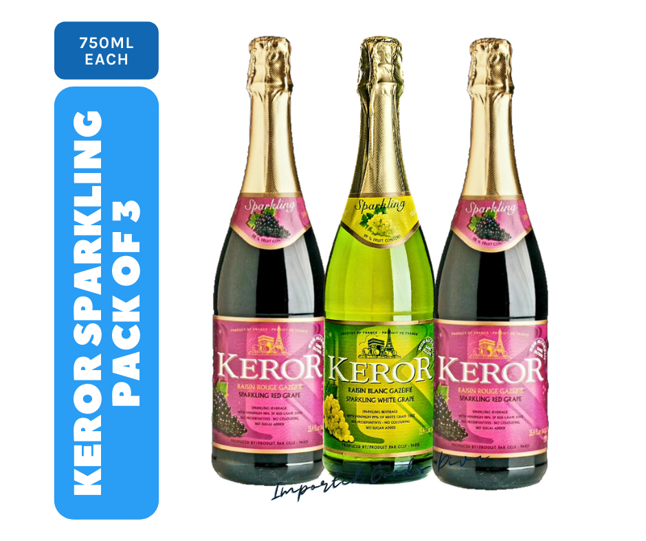 Keror Sparkling Grapes Juice, 750ml each (Pack of 3) Lazada PH