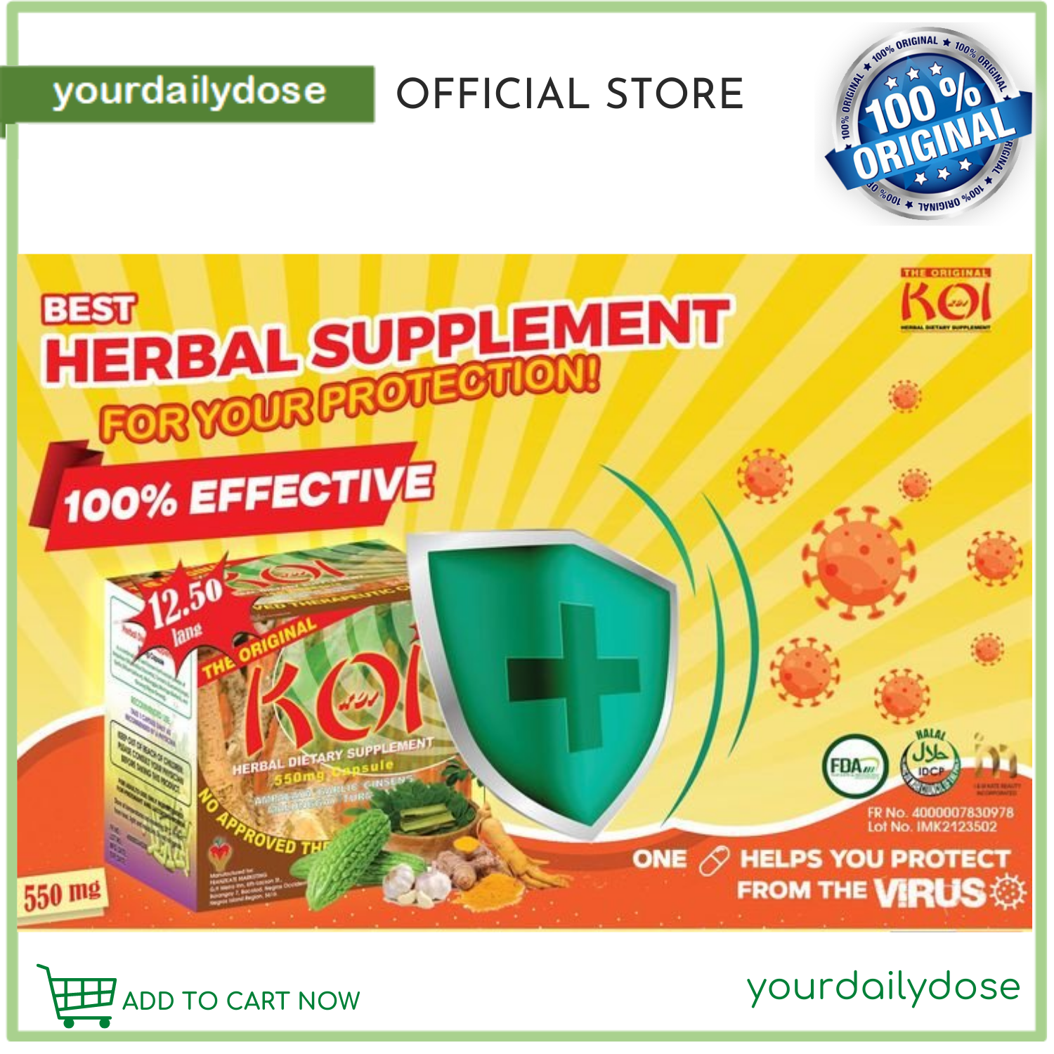 On hand The ORIGINAL KOI HERBAL DIETARY SUPPLEMENT Lazada PH