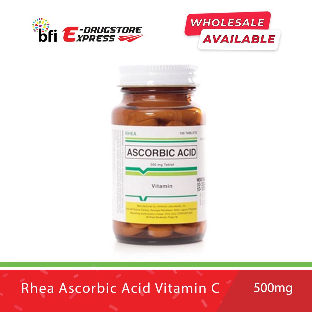 Rhea Ascorbic Acid Vitamin C 500mg 100 Tablets Lazada PH