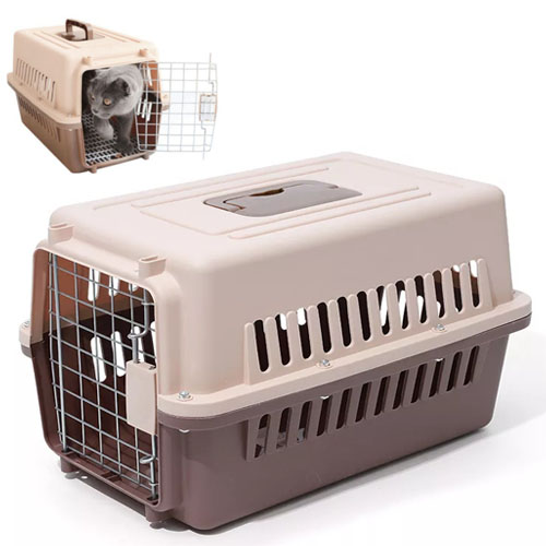 PET CAGE002 Portable Travel Pet Carrier Cage Dog Cat Crates Airline