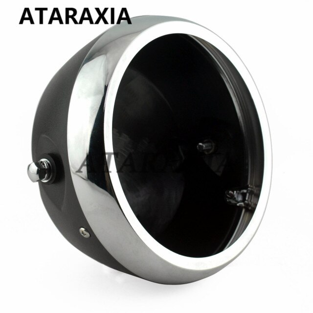 7 Inch Motorcycle Headlight Side Mount Round LED Headlight Housing