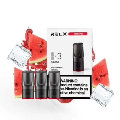 Relx 3 in 1 Relx Pods WATERMELON / FRESH RED FLAVOR Electric Cigarette Pods Relxpods Vape Pods Vape Juice