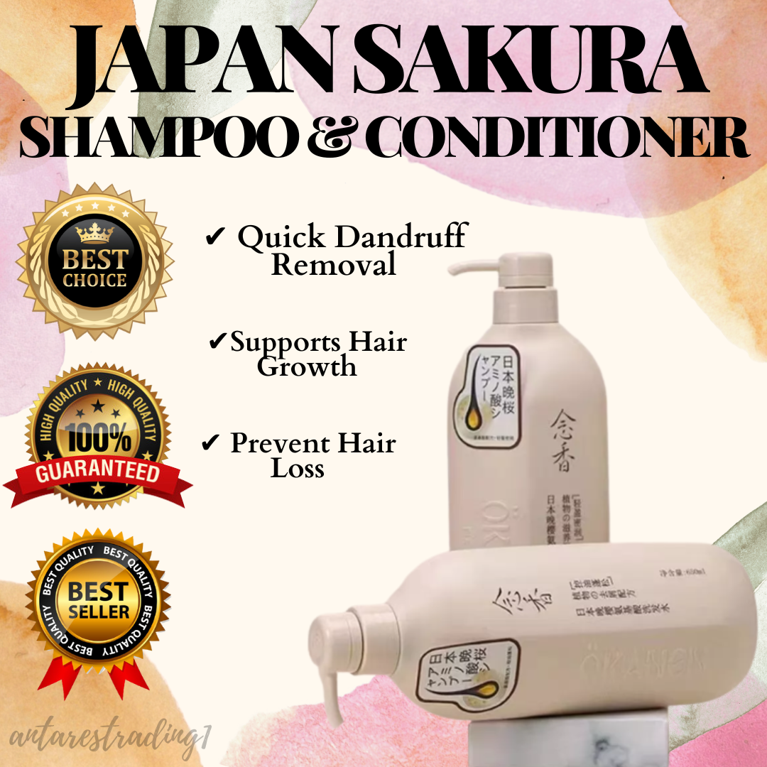 Best Seller JAPAN SAKURA SHAMPOO AND CONDITIONER SET Sakura Shampoo