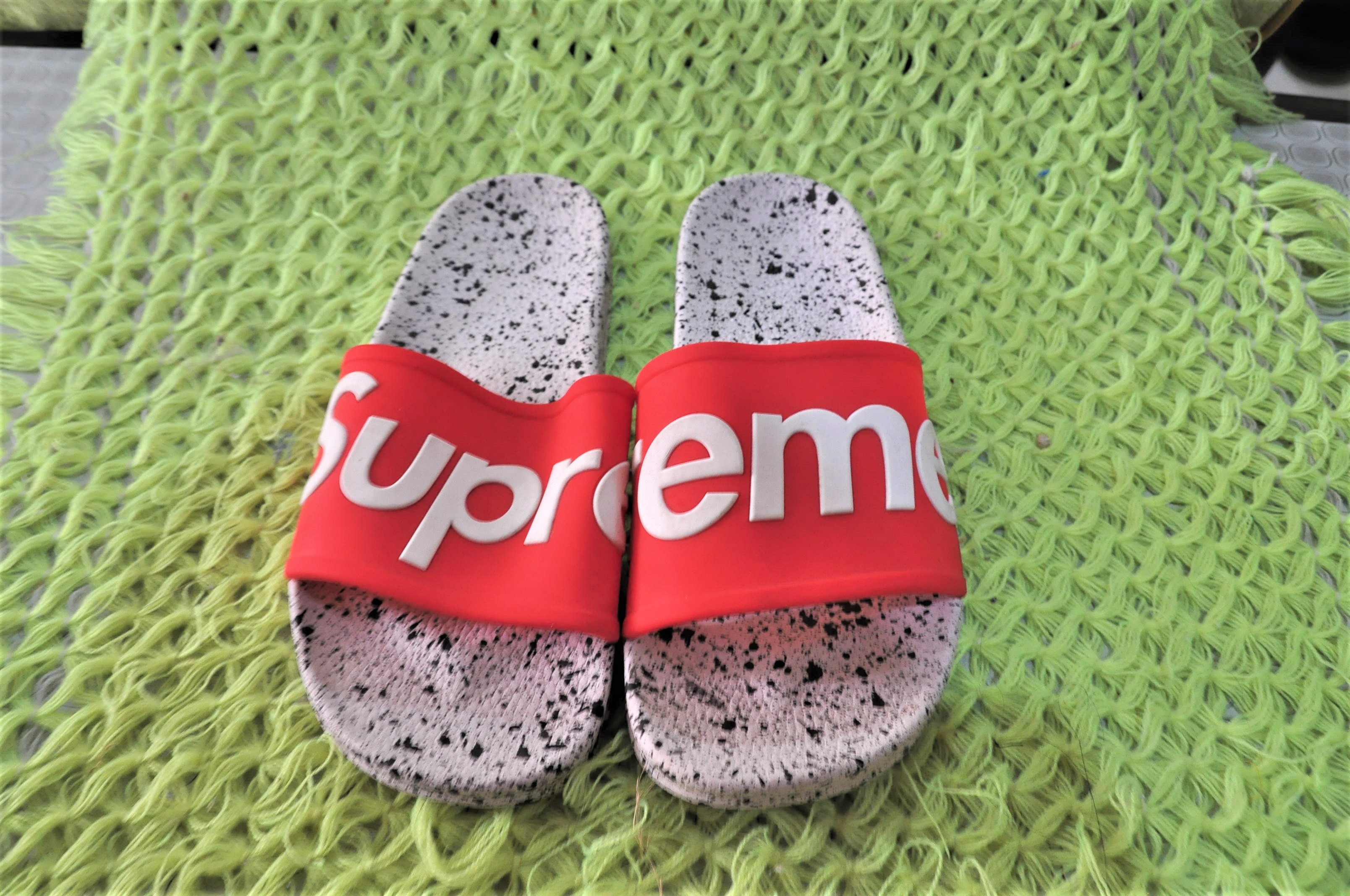 supreme slide sandals