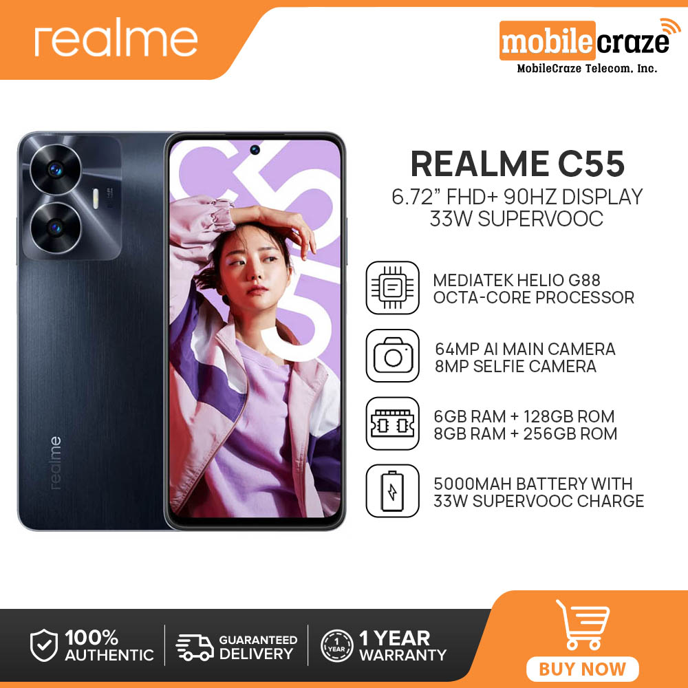 realme C55: 6.72-inch FHD+ display at 90Hz, Helio G88 chip, NFC and a  Dynamic Island counterpart to the iPhone 14 Pro for $162