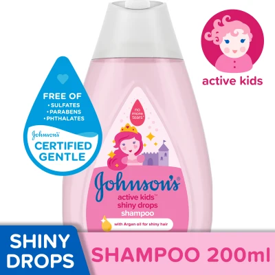 [BABY SHAMPOO] Johnson's Active Kids Shiny Drops Shampoo 200ml