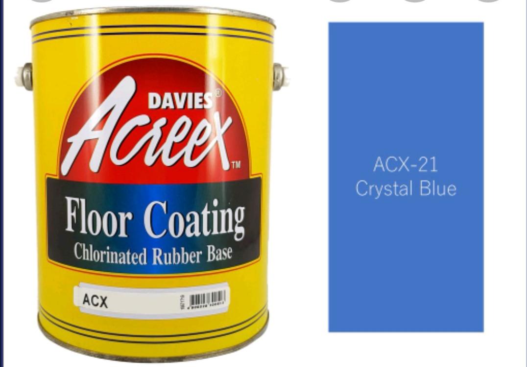 Davies Acreex Rubberize Floor Coating Paint Crystal Blue 1 Gallon