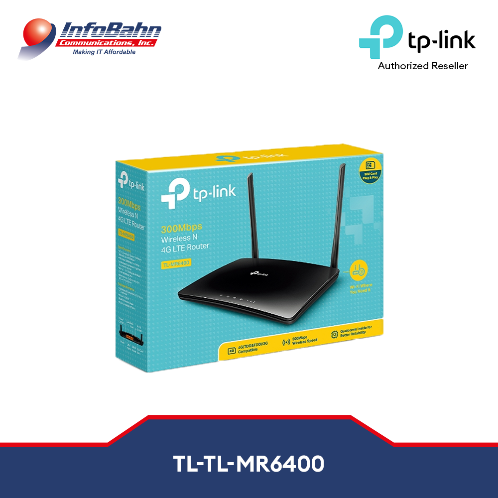 TP-Link TP-LINK 300MBPS WIRELESS N 4GLTE ROUTER TL-MR6400