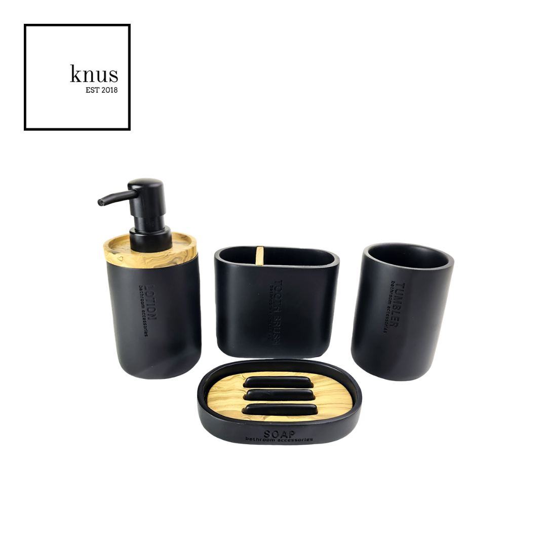 KNUS Modern Contemporary Japandi Black or White Bath & Toilet ...