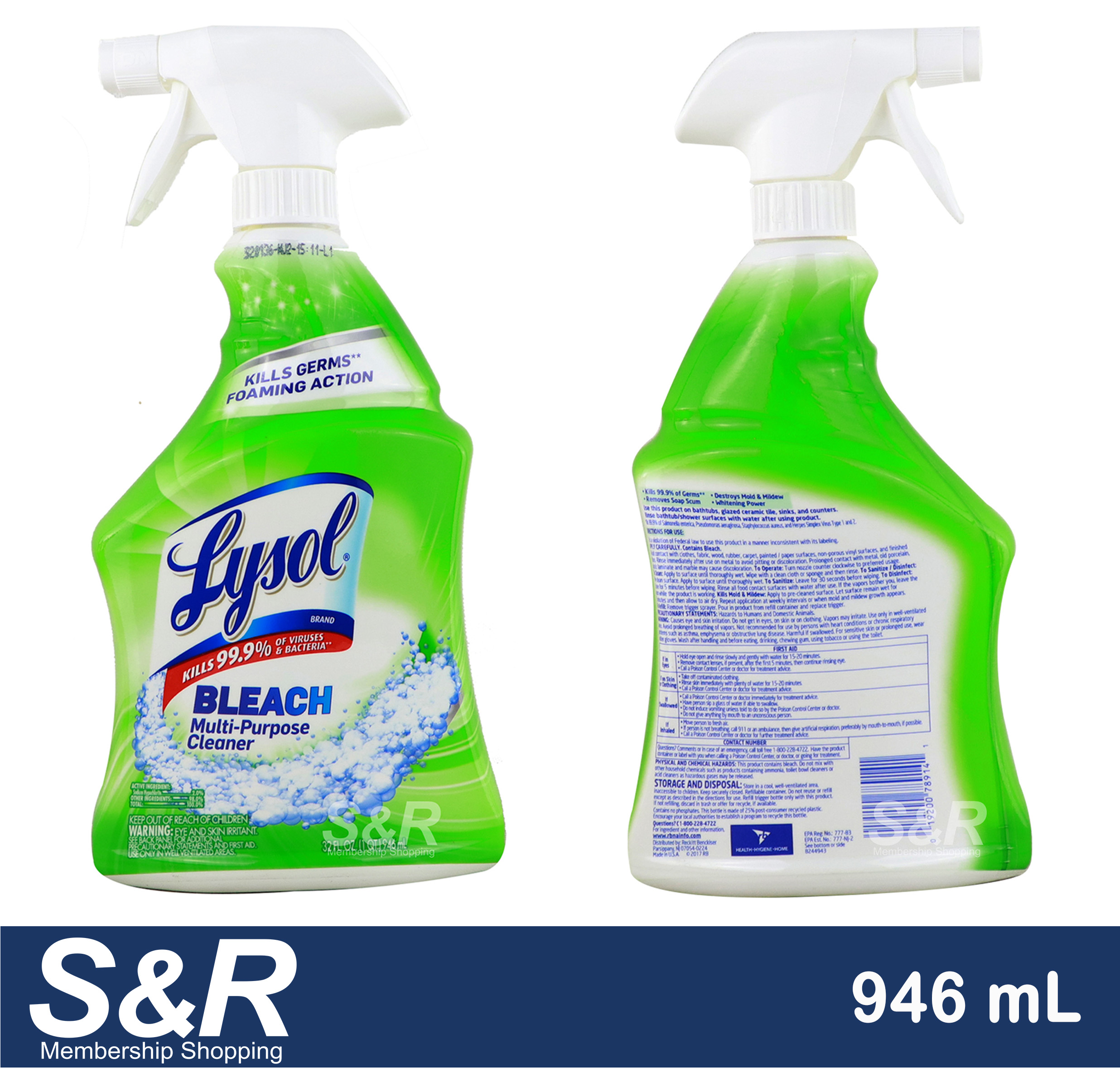 Lysol Bleach MultiPurpose Cleaner 946ml review and price 05172024