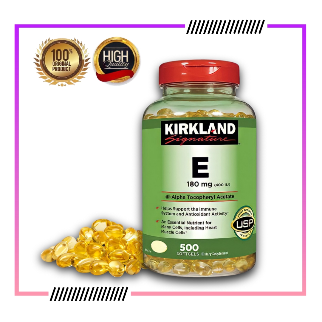 Kirkland Signature Vitamin E 180 mg 500 Soft gels Better Than ISHIN