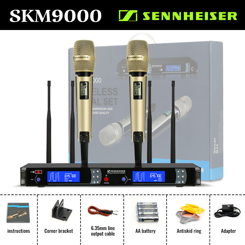 SENNHEISER SKM9000 1 para sa 2 Wireless Microphone 2 Handheld Microphone True Diversity UHF Band